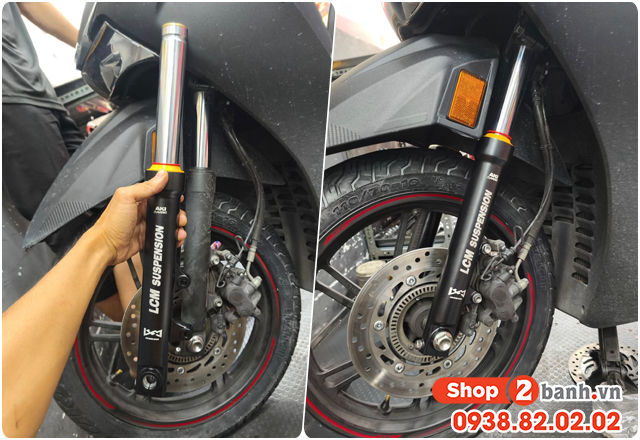 Phuộc trước xe sh 350i nên thay loại nào nhún êm bền tốt - 3