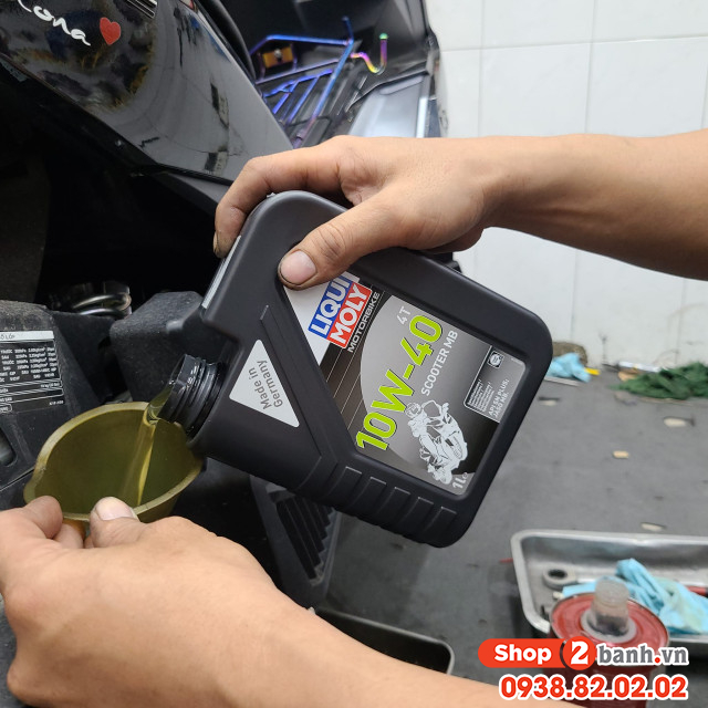 Nhớt liqui moly motorbike scooter 10w40 1l - 4