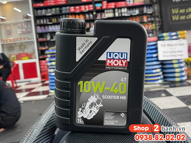 Nhớt liqui moly motorbike scooter 10w40 1l - 2
