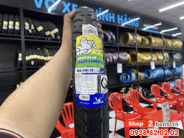 Vỏ michelin pilot street 2 size 8090-17  - 1