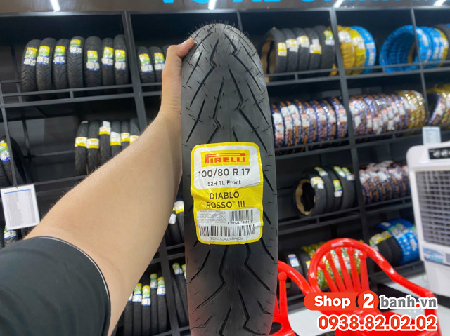 Vỏ pirelli 10080-17 diablo rosso iii - 1