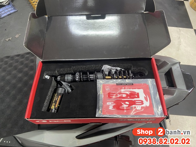 Phuộc rcb tarmax đen ty vàng cho vario 160 click 160 chính hãng - 3