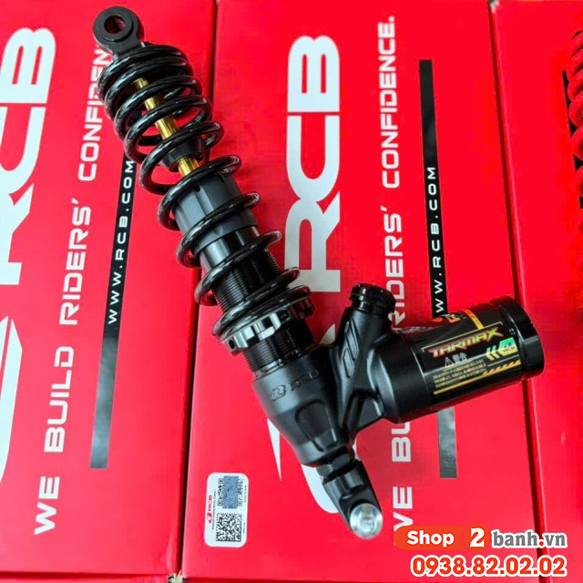 Phuộc rcb tarmax đen ty vàng cho vario 160 click 160 chính hãng - 2