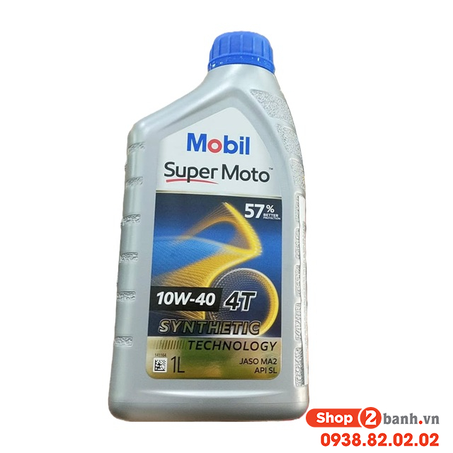 Nhớt mobil super moto 10w40 1l - 1