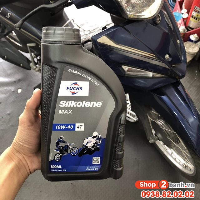  nhớt fuchs silkolene max 10w40 4t 08l - 1