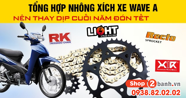 Tổng hợp nhông xích xe wave a nên thay dịp cuối năm đón tết - 1