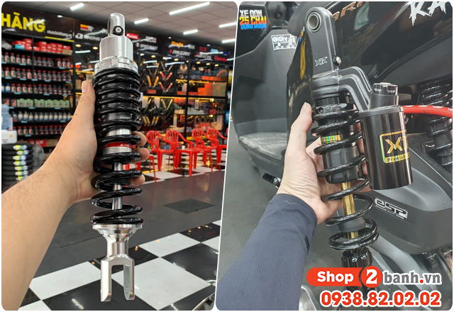 Thay nhún giảm xóc sau xe điện honda cuv e giá bao nhiêu - 3