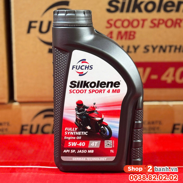 Nhớt fuchs silkolene scoot sport 4 5w40 1l - 1