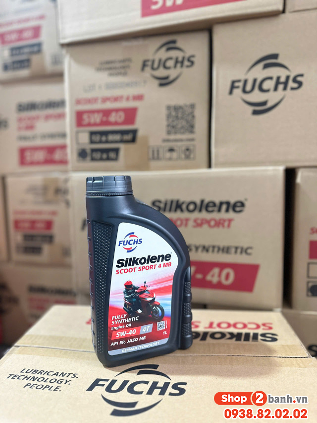Nhớt fuchs silkolene scoot sport 4 5w40 1l - 4