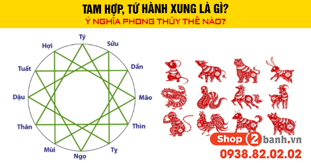 Tam hợp tứ hành xung là gì ý nghĩa phong thủy thế nào - 1