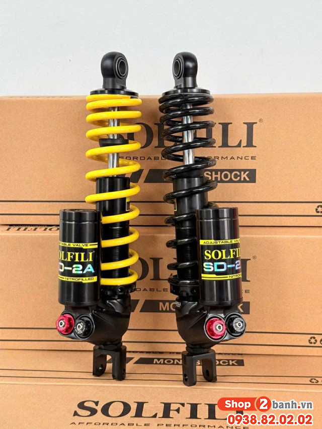 Phuộc solfili sd-2a cho vario 125150 chính hãng 2 tăng chỉnh - 1