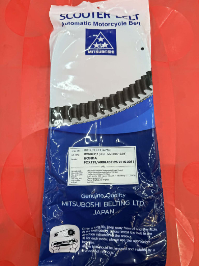 Dây curoa mitsuboshi cho honda pcx125 ab125 mvsb0017 - 1