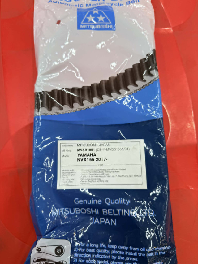 Dây curoa mitsuboshi cho yamaha nvx 155 mvsb1051 - 1