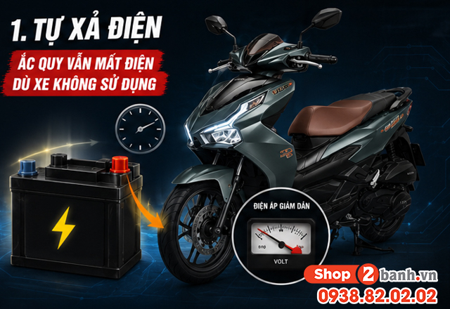 Tại sao xe 32 Win game nhà cái trực tuyến để lâu không chạy thì bị hỏng bình ắc quy - 2
