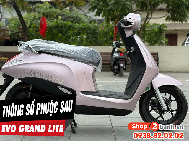 Thông số phuộc sau xe evo grand lite cao bao nhiêu mm  - 1