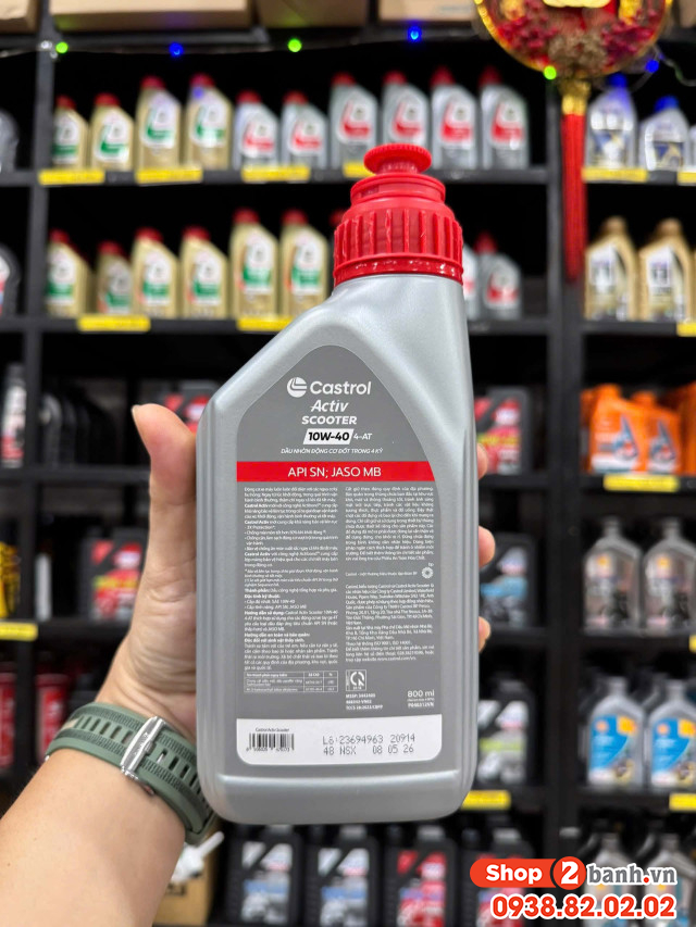 Nhớt castrol activ scooter 10w40 08l dành cho xe 32 Win game nhà cái trực tuyến - 2