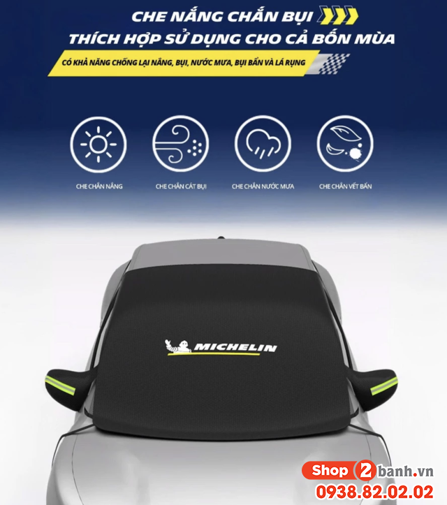 Tấm che nắng kính lái michelin m2439 dành cho ô tô - 1