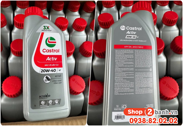 Nhớt castrol xe tay côn loại nào tốt nên dùng cho winner r exciter 155 - 4