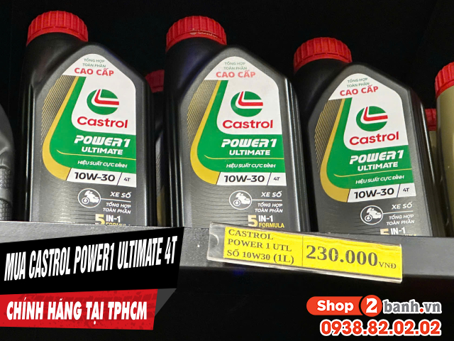 Mua nhớt castrol power1 ultimate 4t 10w30 chính hãng ở đâu uy tín tại tphcm - 1