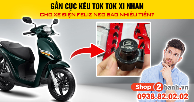 Gắn cục kêu tok tok xi nhan cho xe điện feliz neo bao nhiêu tiền - 1