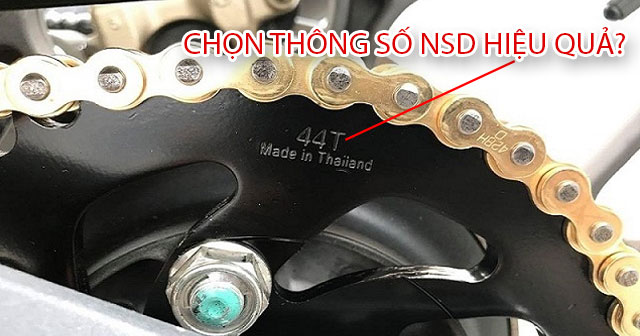 Cách chọn nhông sên dĩa phù hợp để xe máy đạt hiệu suất tốt