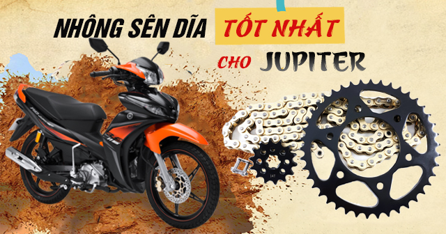 Chọn mua nhông sên dĩa xe Jupiter nên thay loại nào tốt?