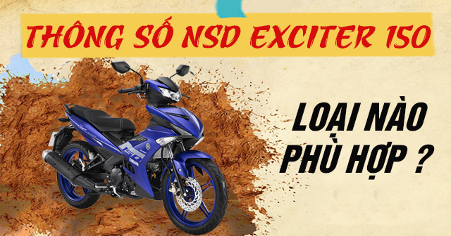 Thông số nhông sên dĩa Exciter 150 bao nhiêu? Thay loại nào phù hợp?