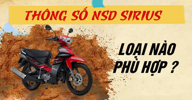 Thông số nhông sên dĩa Sirius bao nhiêu? Thay loại nào phù hợp?