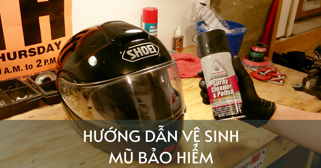 Cách vệ sinh mũ bảo hiểm fullface tại nhà đúng chuẩn