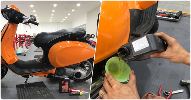 Chọn mua nhớt cho xe Vespa Sprint nên thay loại nào tốt?