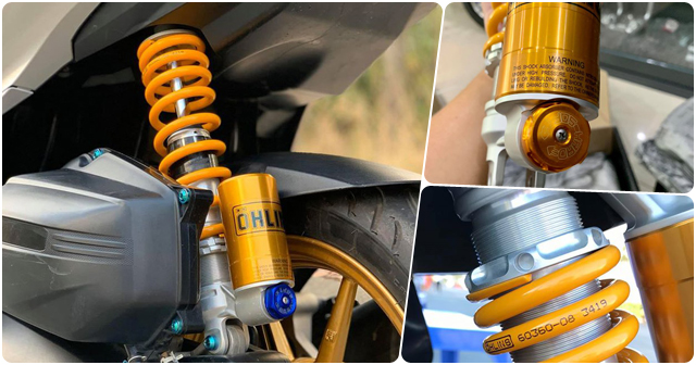 Cách chỉnh phuộc sau Ohlins bình dầu cho Vario