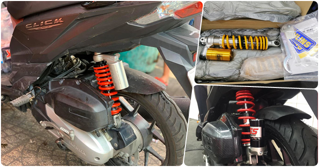 Nên chọn mua phuộc sau xe Click loại nào tốt?