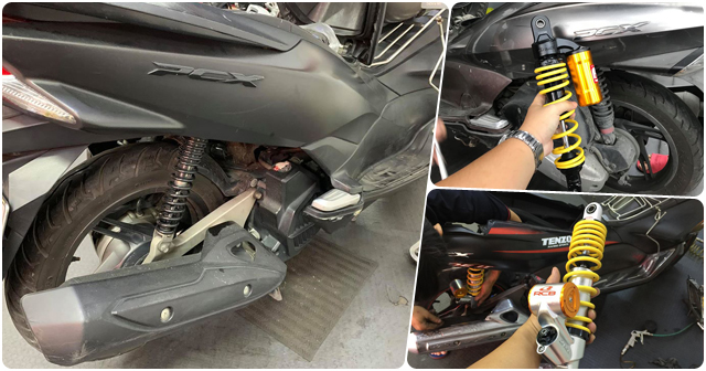 Nên chọn mua phuộc sau xe PCX loại nào tốt?
