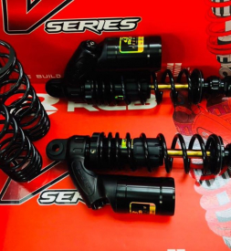 Phuộc RCB VD ty vàng cho Honda AB 125/160 (mẫu 4val) chính hãng