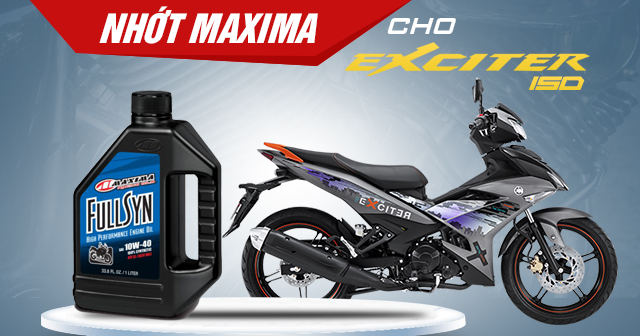Đánh giá nhớt Maxima FullSyn cho Exciter 150