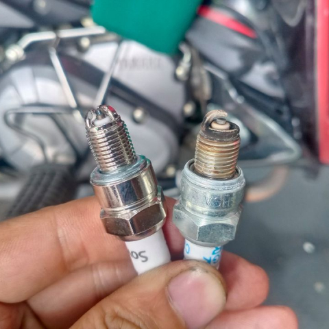 Bugi Sovko 3 chấu A6TJC chân ngắn chính hãng