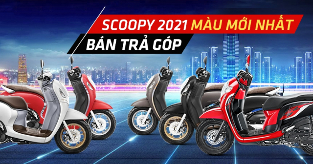 Mua xe Scoopy trả góp lãi suất thấp mới