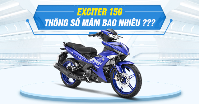 Thông số mâm zin Exciter 150 là bao nhiêu? 