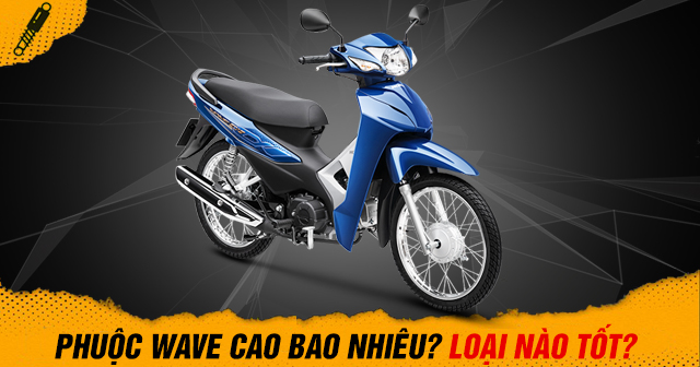 Thông số phuộc sau Wave Alpha, Wave RSX cao bao nhiêu? Thay loại nào tốt?