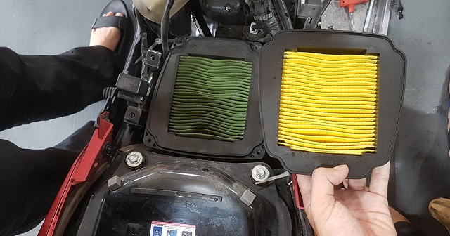 Xe Yamaha Exciter 155 chạy qua vùng ngập nước sâu có cần phải thay lọc gió?