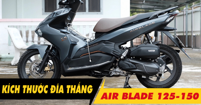 Kích thước đĩa thắng trước Air Blade 125-150 bao nhiêu? Thay loại nào phù hợp?