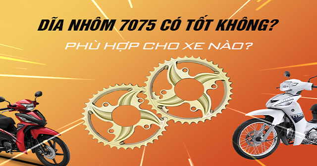 Dĩa nhôm 7075 có tốt không? Phù hợp cho xe nào?