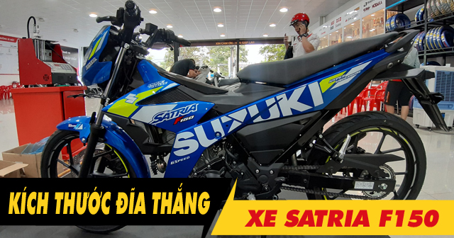Kích thước đĩa thắng trước sau Satria F150 bao nhiêu? Thay loại nào phù hợp?
