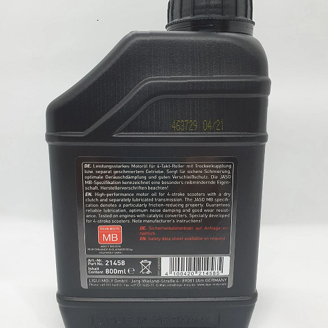 Nhớt Liqui Scooter Formula 10W40 0.8L