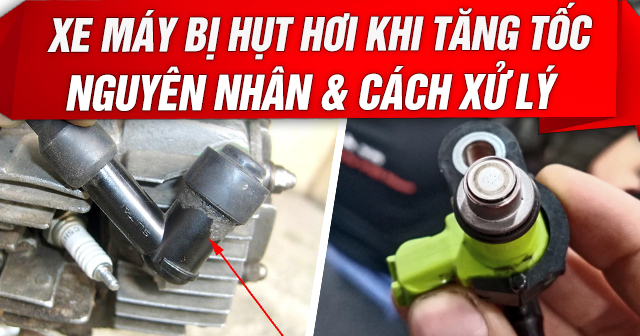 Xe máy bị hụt hơi khi tăng tốc: Nguyên nhân và cách xử lí