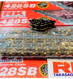 Sên RK vàng đen 428SB - 124L chính hãng