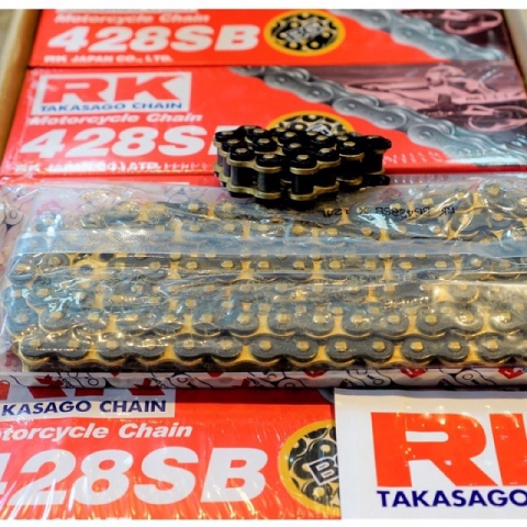 Sên RK vàng đen 428SB - 132L chính hãng