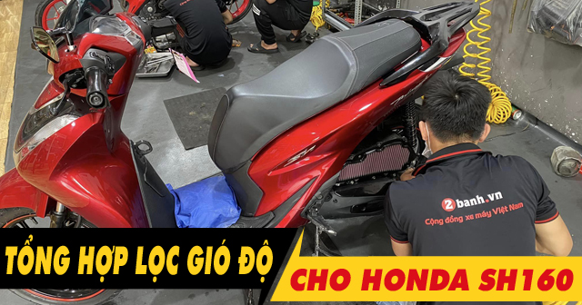 Tổng hợp lọc gió độ cho xe SH160i bán chạy 32Wing32 năm 2026