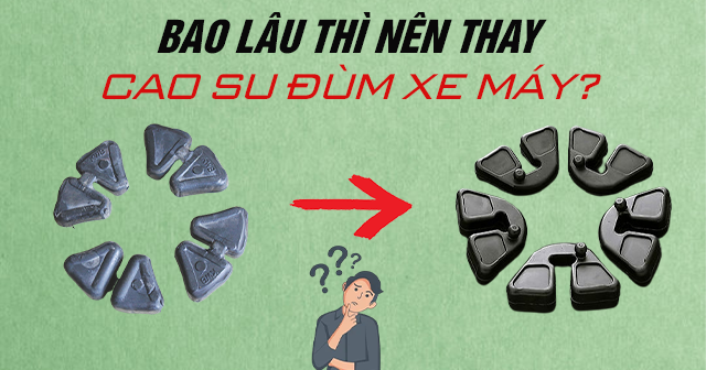 Bao lâu thì nên thay cao su đùm xe máy?