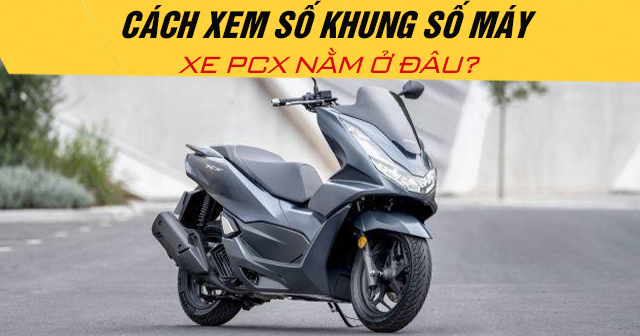 Cách xem số khung số máy xe PCX nằm ở đâu?